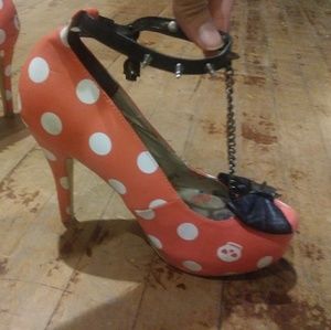 Punk Polk dot heels